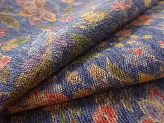  唐花模様小紋着物